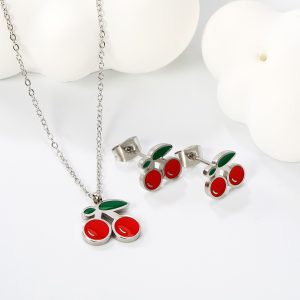 Cherry Necklace Set