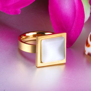 Square Zircon Ring