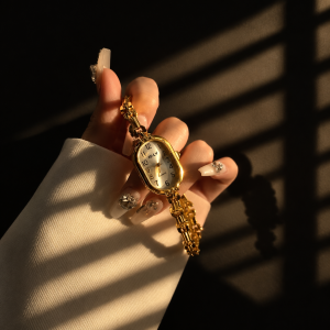 Oval Gold Watch